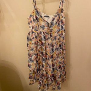 Abercrombie & Fitch Ruffle Tank Dress - Large